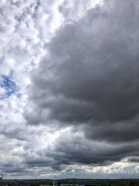 Low angle view of storm clouds in sky