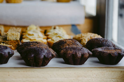 Close-up of sweet food on table