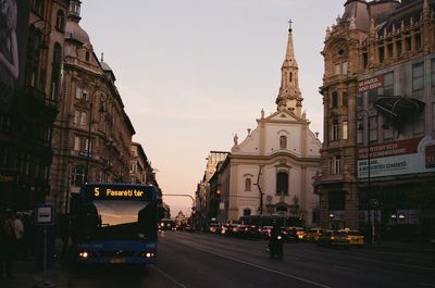 View of city street