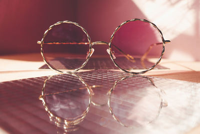 Close-up of sunglasses