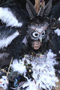 Person in costume during carnival