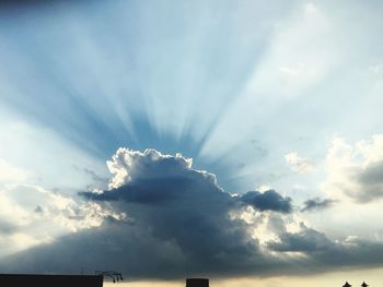 Low angle view of cloudy sky