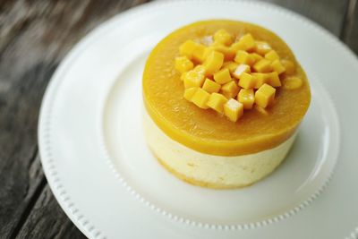 Close-up of dessert in plate