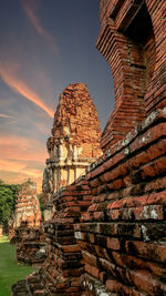 Old temple building against sky