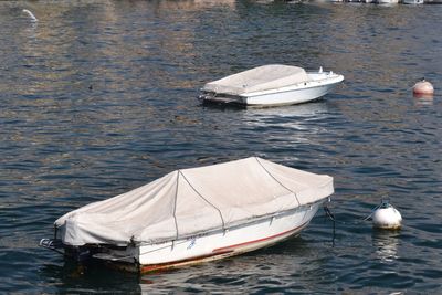 Boats in sea