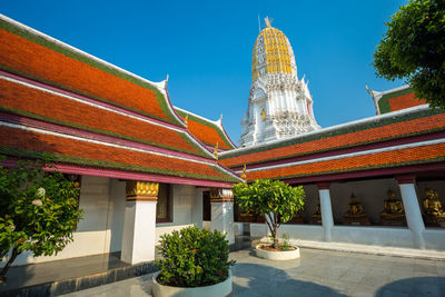 View of temple building against sky