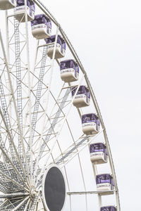 Low angle view of ferris wheel against sky