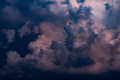 Low angle view of cloudy sky