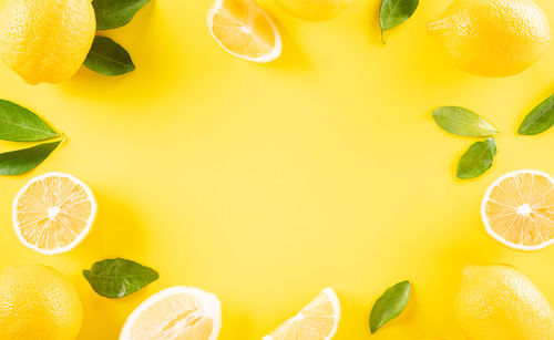 Directly above shot of orange fruits