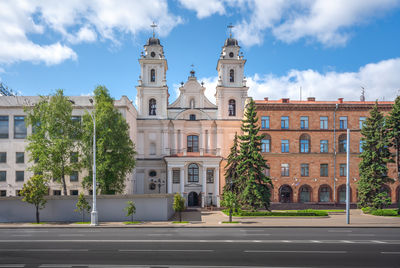 View of historic building against sky