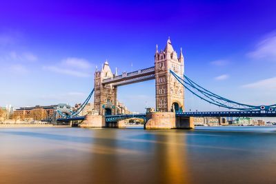 View of bridge over river