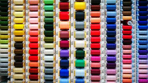 Full frame shot of colorful market stall