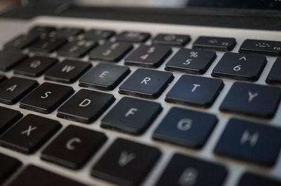 Close-up of computer keyboard