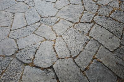 Full frame shot of patterned footpath