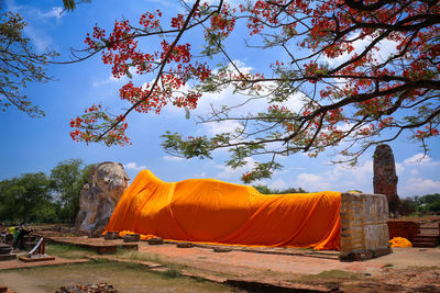 Reclining buddha image