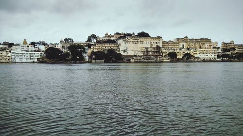 Palace on the bank of lake in city of lakes, udaipur