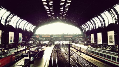 Train at railroad station