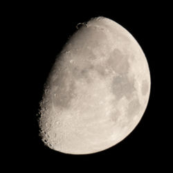 Majestic moon in sky at night