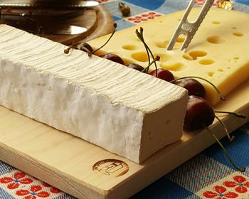 Close-up of food on table