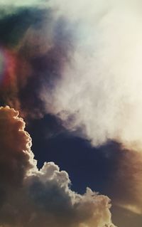 Low angle view of clouds in sky