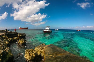 Scenic view of sea against sky