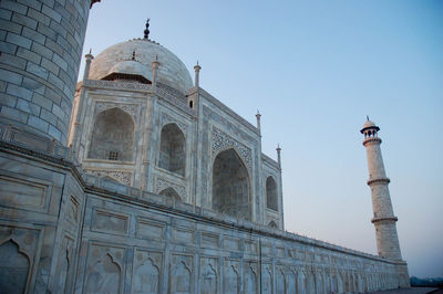 Low angle view of historical building against sky