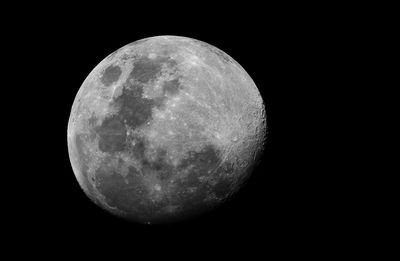 Close-up of moon against dark sky