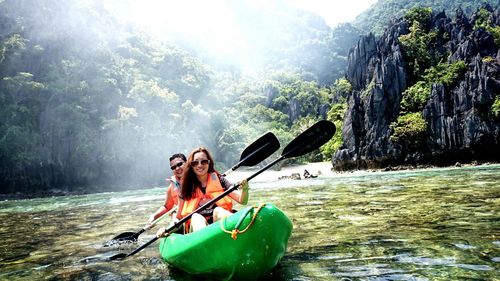 Tourists in sea