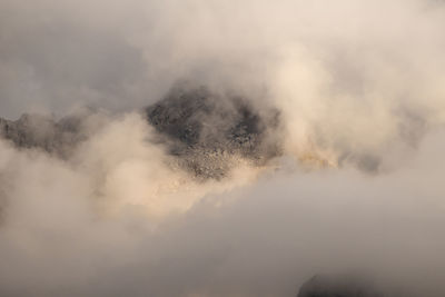 Schönfeldspitze mountain at steinernes meer, mountain landscape in bavaria, germany in autumn