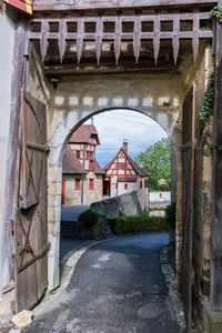 Entrance of old building