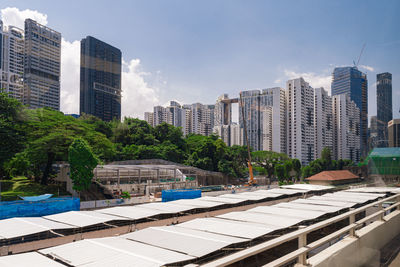 Buildings in city