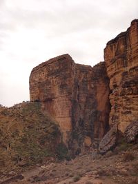 View of rock formations