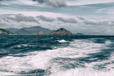 Scenic view of sea against sky