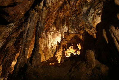 Rock formation in cave