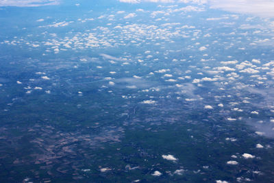 Aerial view of cloudscape against sky