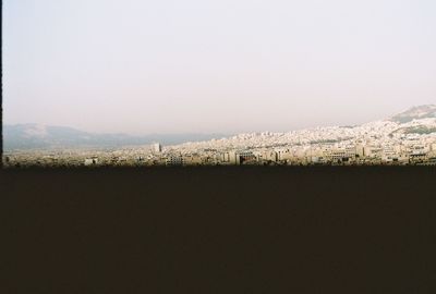 Scenic view of landscape against clear sky