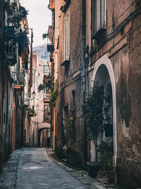 Street amidst buildings in town