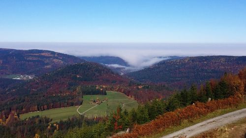 Scenic view of landscape against sky