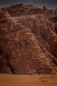 View of rock formations