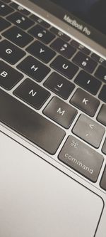 Close-up of laptop keyboard