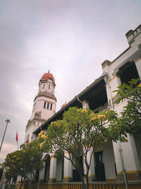 Low angle view of building against sky