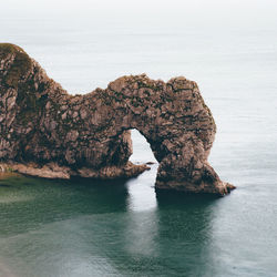 High angle view of durdle door