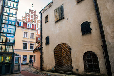 Exterior of residential building