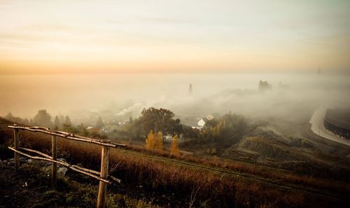 Scenic view of landscape against sky