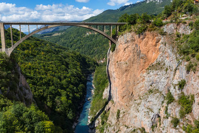 Durdevica tara bridge over river against sky