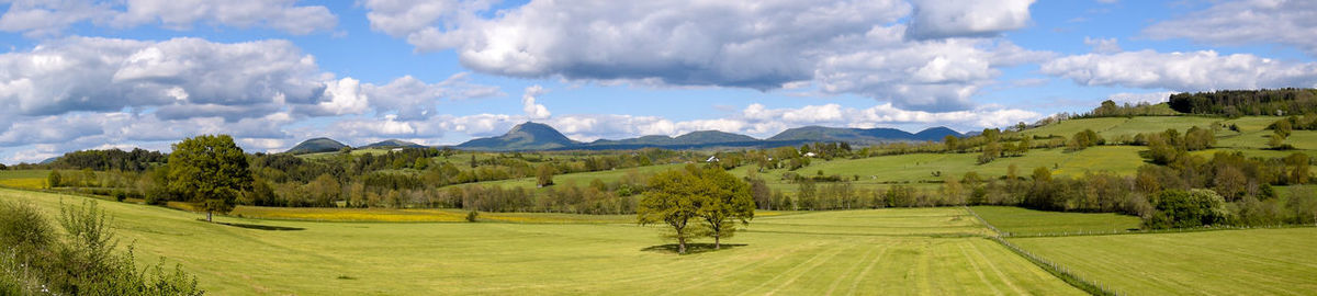 Panoramic view of landscape against sky