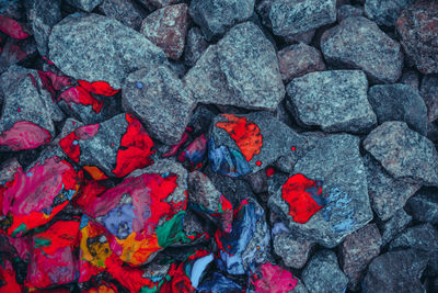 Full frame shot of multi colored stones