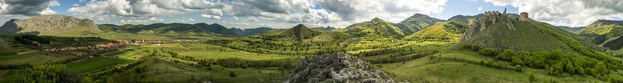 Panoramic view of landscape against sky