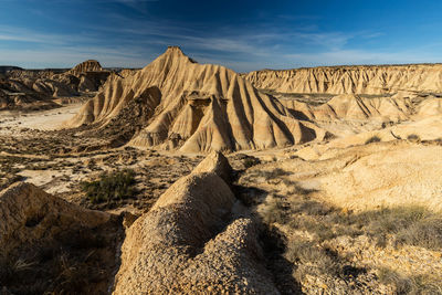 View of rock formations