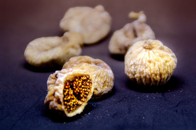 Close-up dried fig fruits